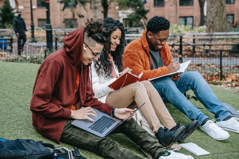 Illustration of a diverse group of students studying together in a college campus